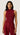 Mock Neck Bodysuit in Viscose | Maroon