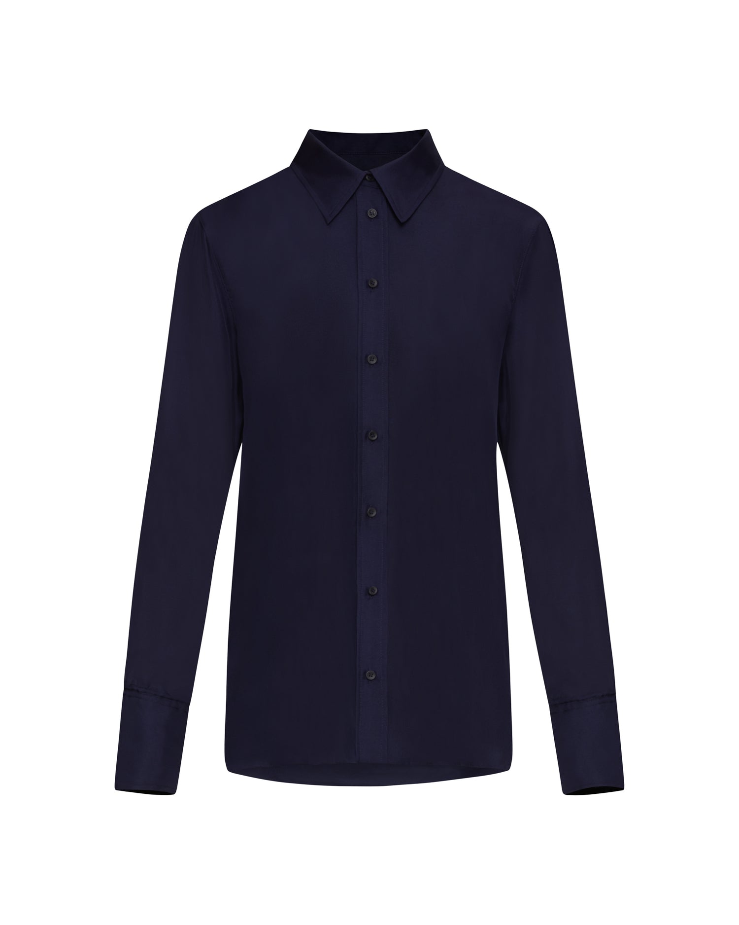 Slim Blouse in Silk Twill | Work Shirts for Women | Argent