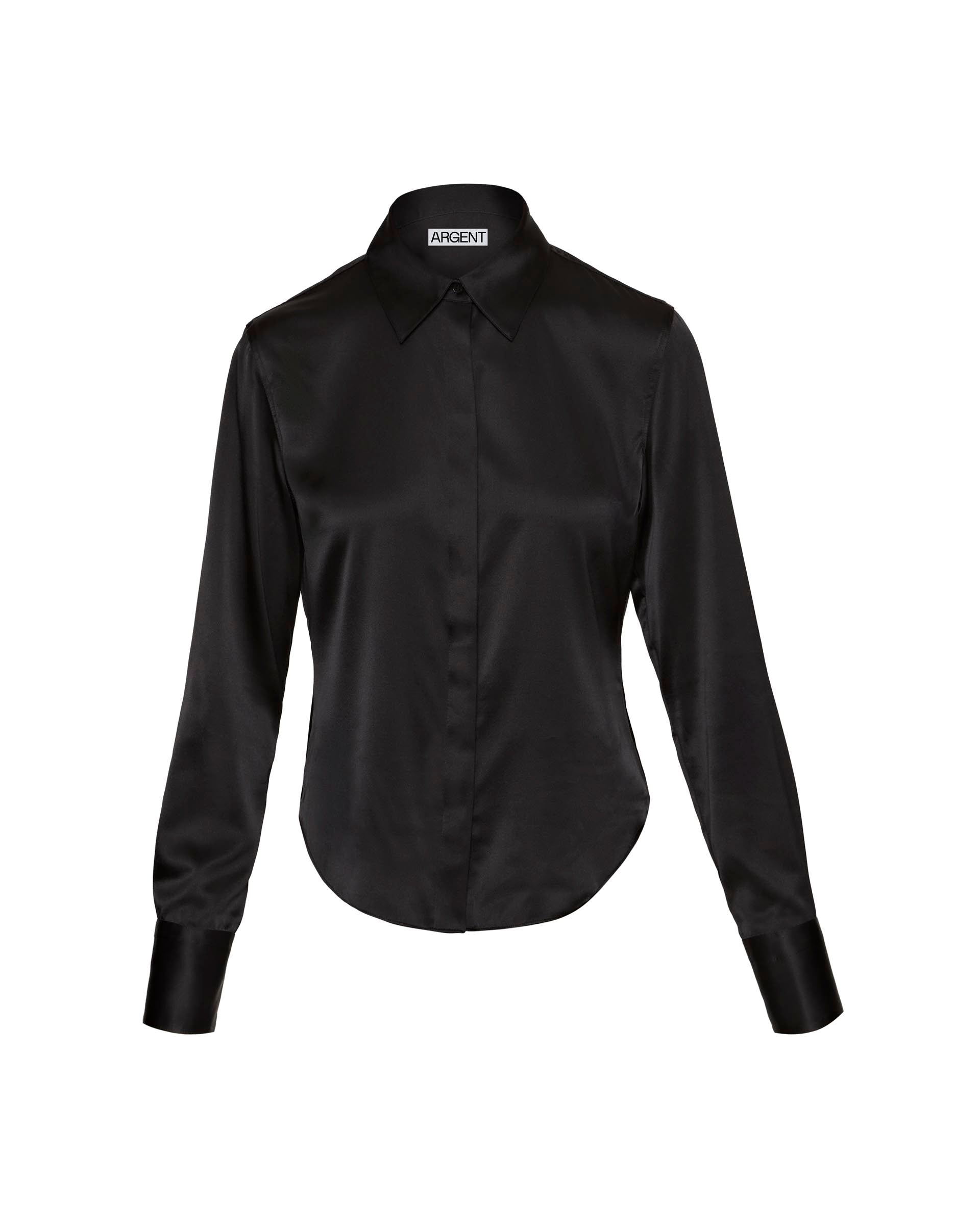 black silk dress shirt women's Ryrjj Silk Button Down Shirts for Women Satin Short Sleeve V Neck Casual Work Office Blouse Tunic Tops Summer Fashion Clothes(Black,S), Women's, Size: