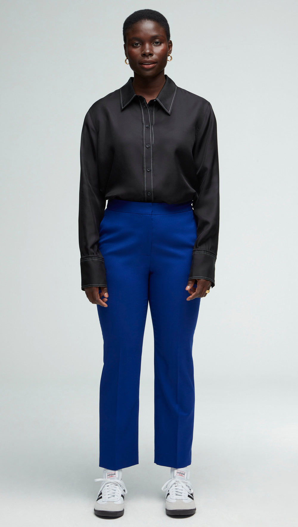 Tailored Trouser in Seasonless Wool | Cobalt