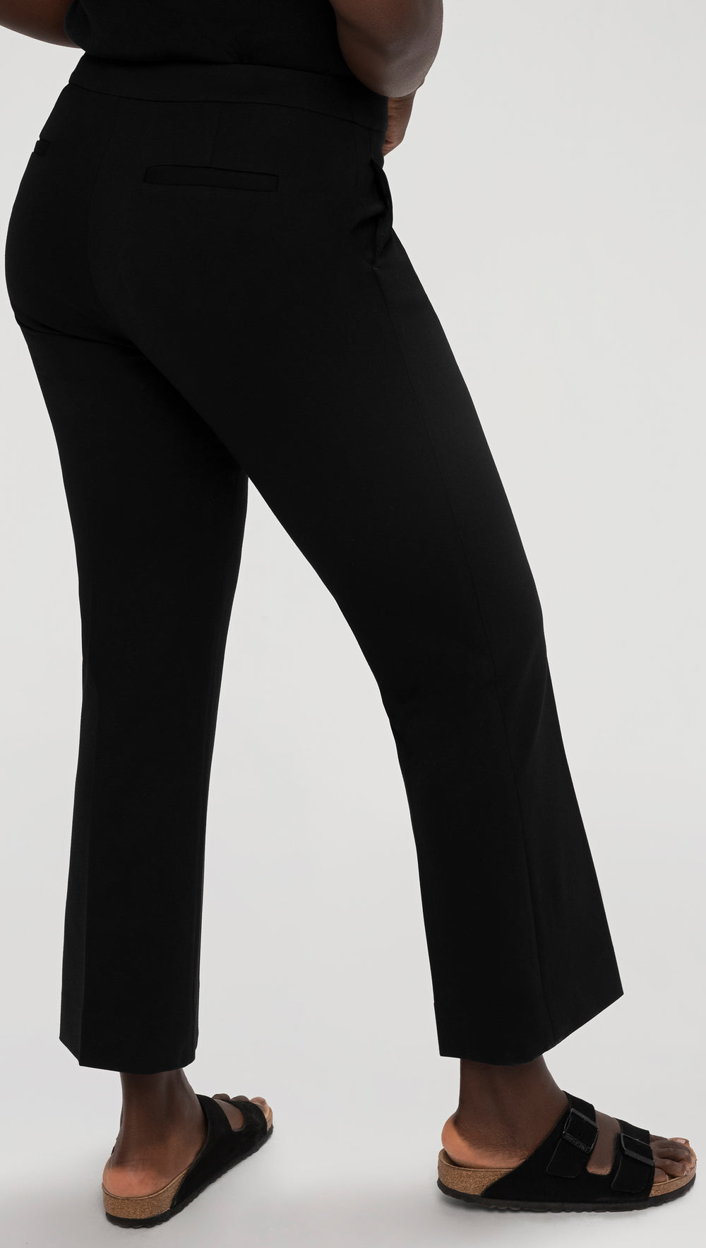 Kick Stretch-Cotton Pants In Subtle Jacquard Black