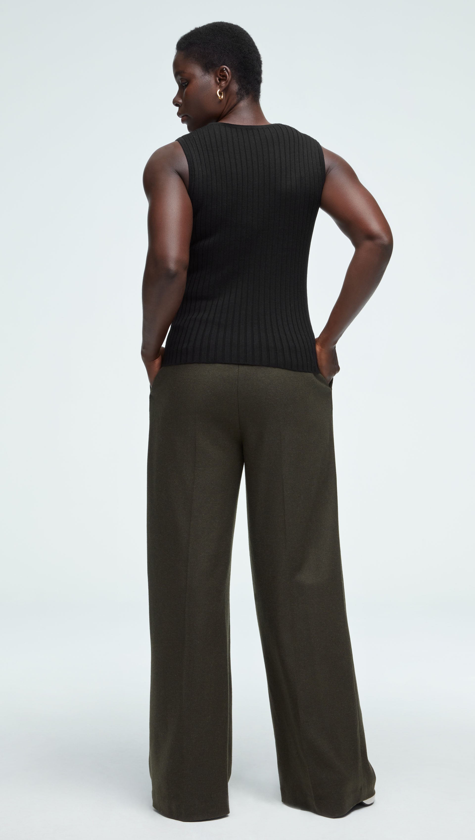 Ribbed Shell in Merino Wool | Women's Sweaters | Argent