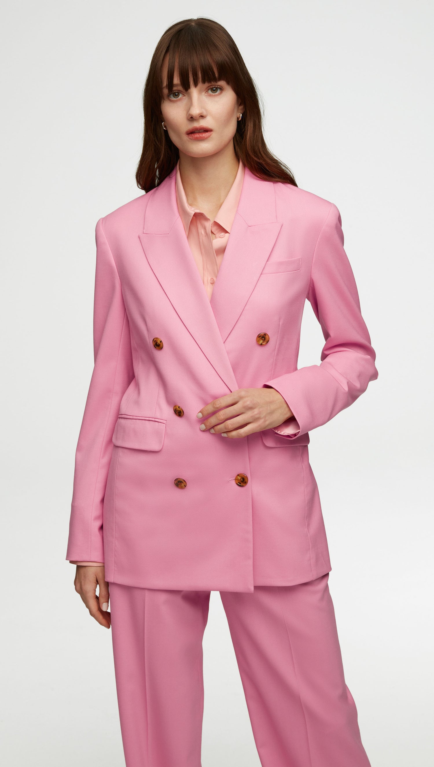 Women's Suit in Zelander Wool by Loro Piana Color Beige | Casianishop.com