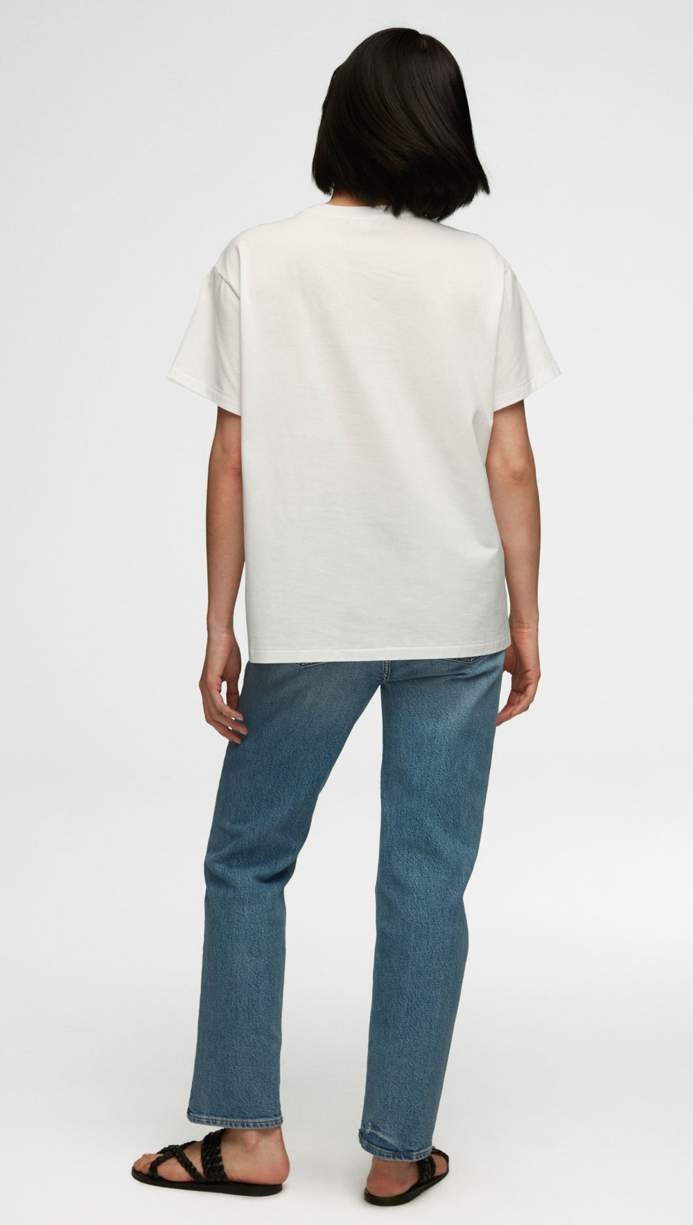 Oversized Pocket Tee in Cotton Jersey | White