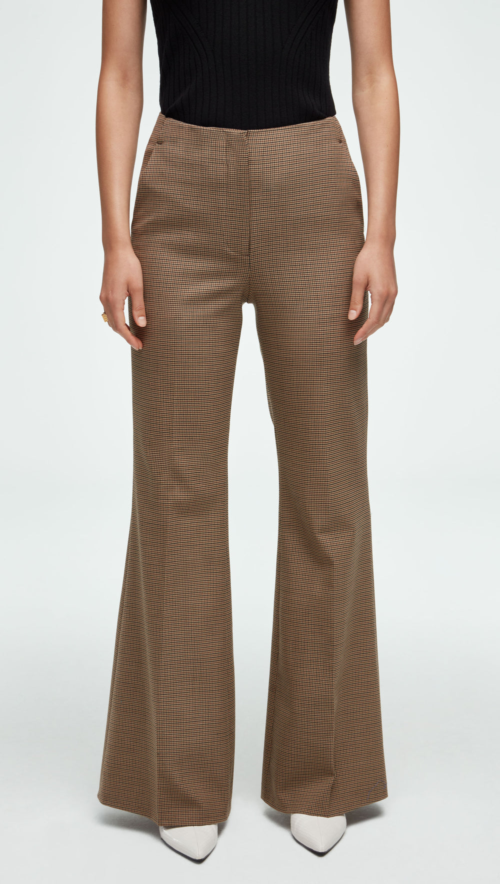 Flare You At High-Waisted Woven Pants