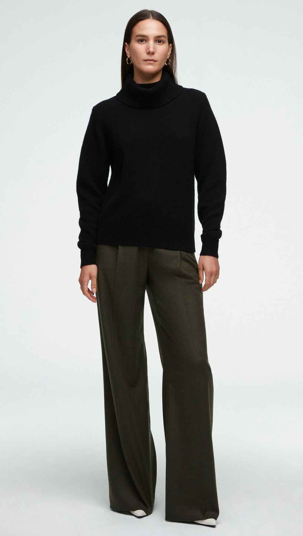 Chunky Turtleneck in Wool-Cashmere | Black