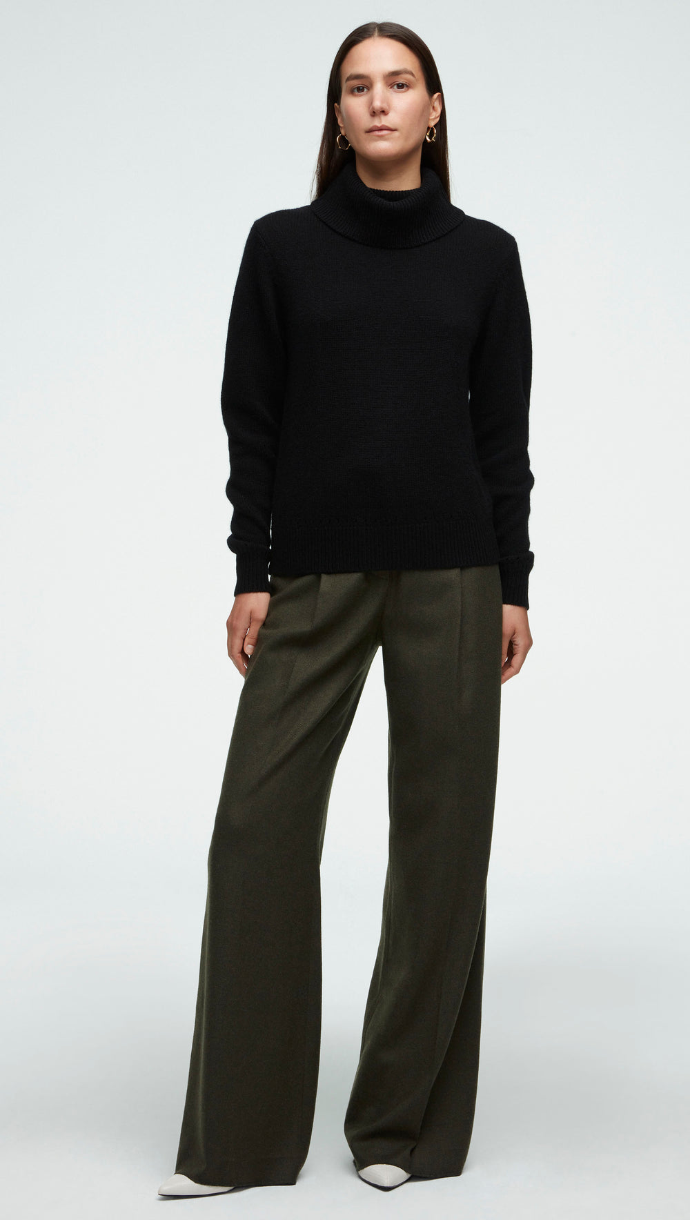 Chunky Turtleneck in Wool-Cashmere | Black