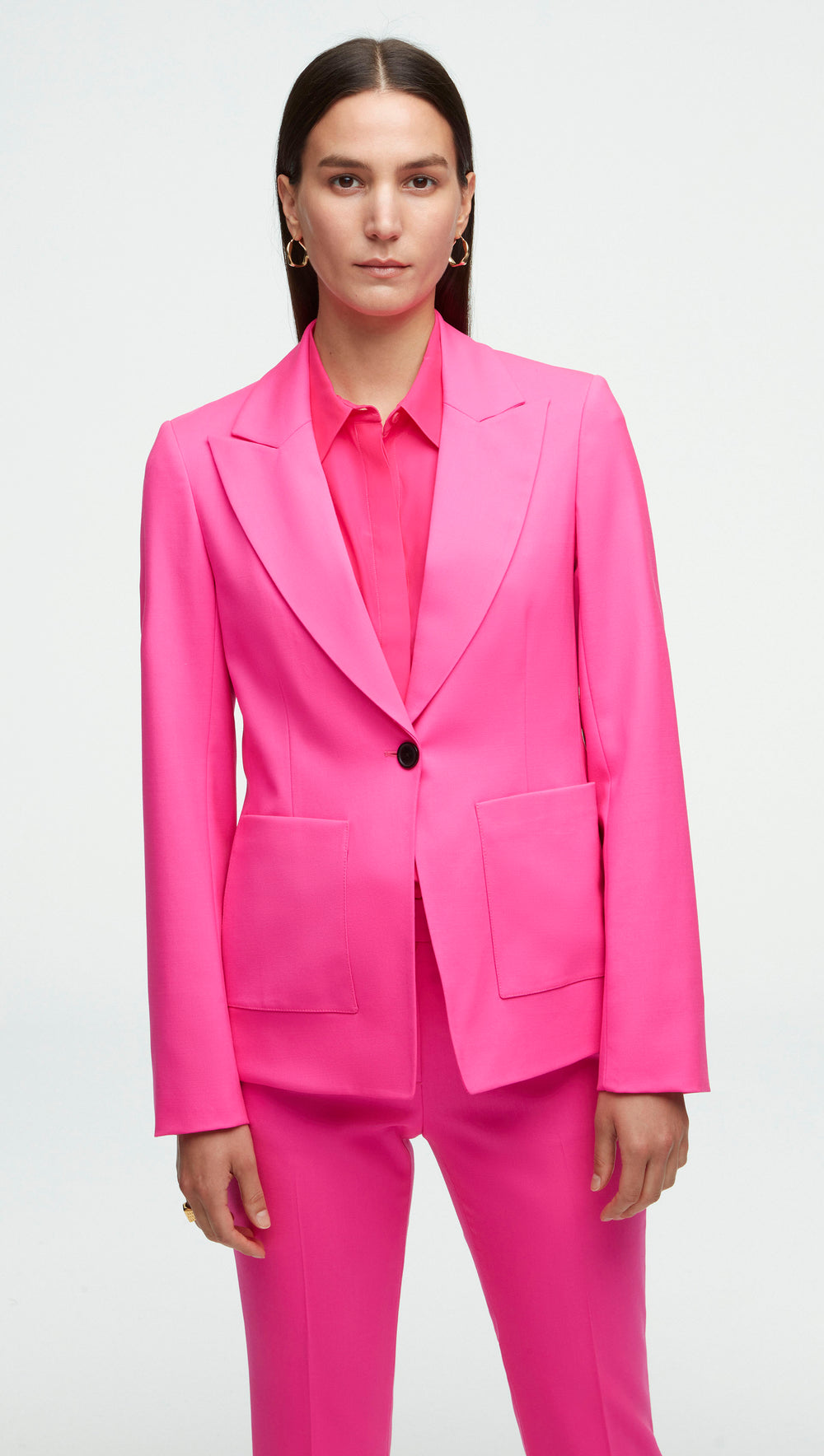 $1150 Theory Women's Red Classic Virgin-Wool 2 Button Suit Blazer Jacket  Size 2 | eBay