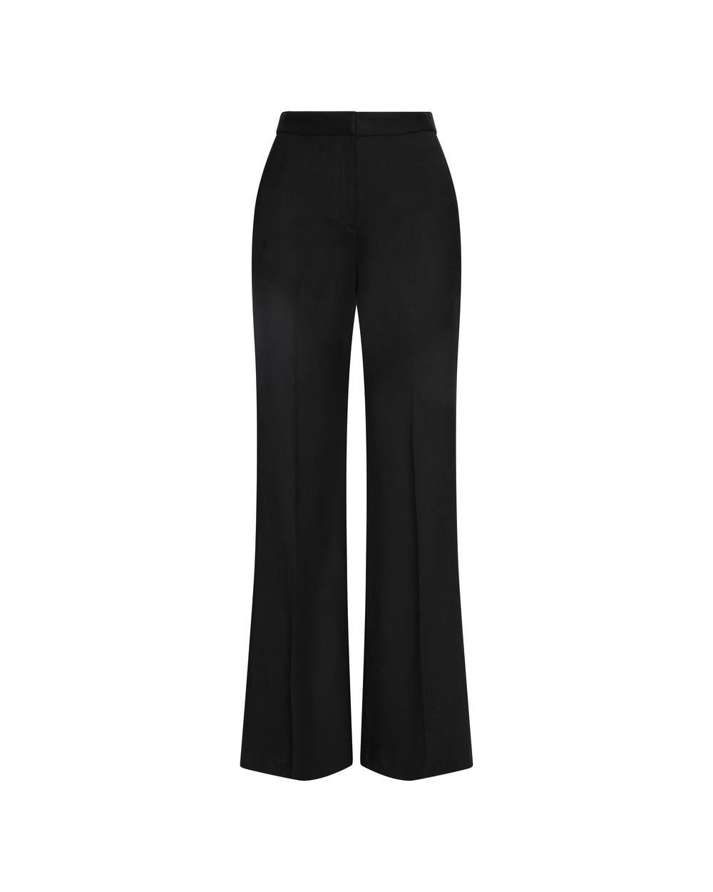 Tailored Flare Trouser in Seasonless Wool | Black